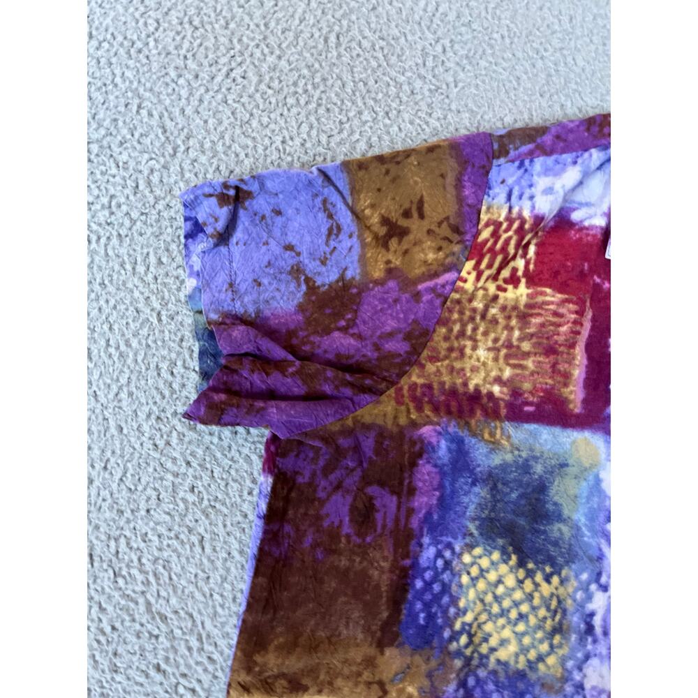 Jams World Button Top Medium Patchwork Crop Boxy … - image 4